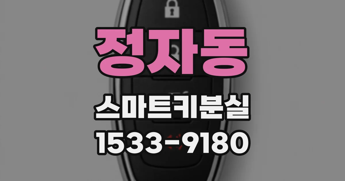 정자동 스마트키분실
