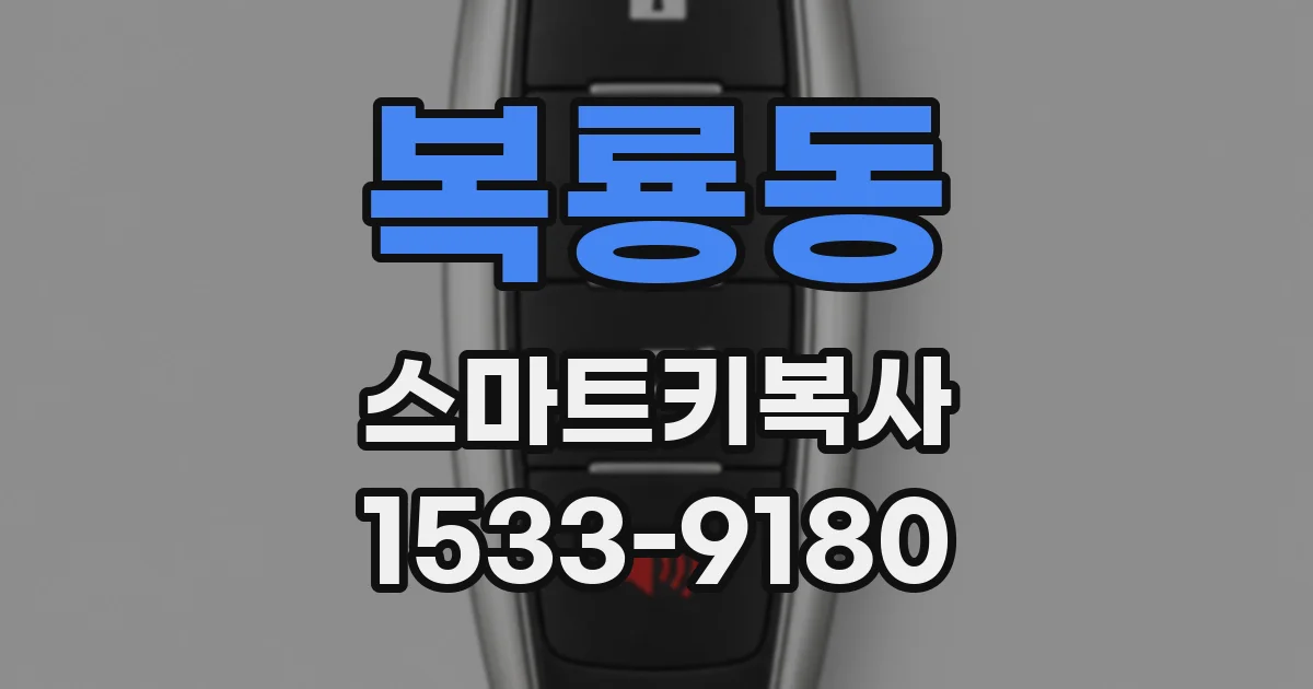 복룡동 스마트키복사