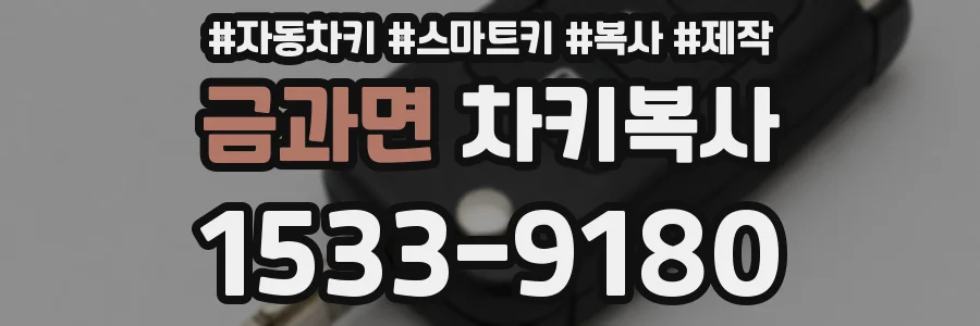 금과면 차키복사