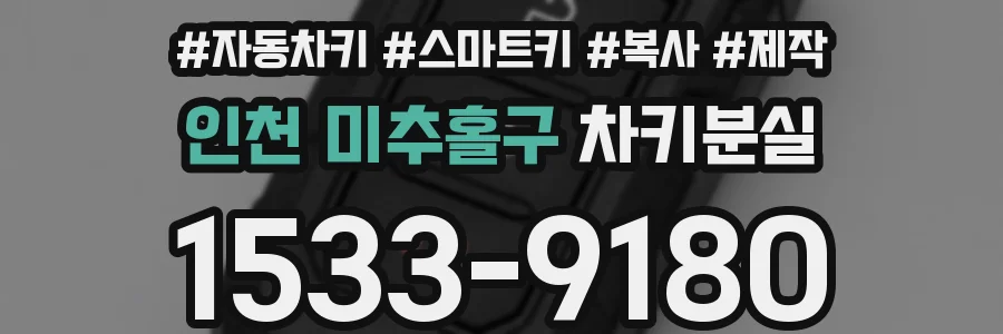 인천 미추홀구 차키분실