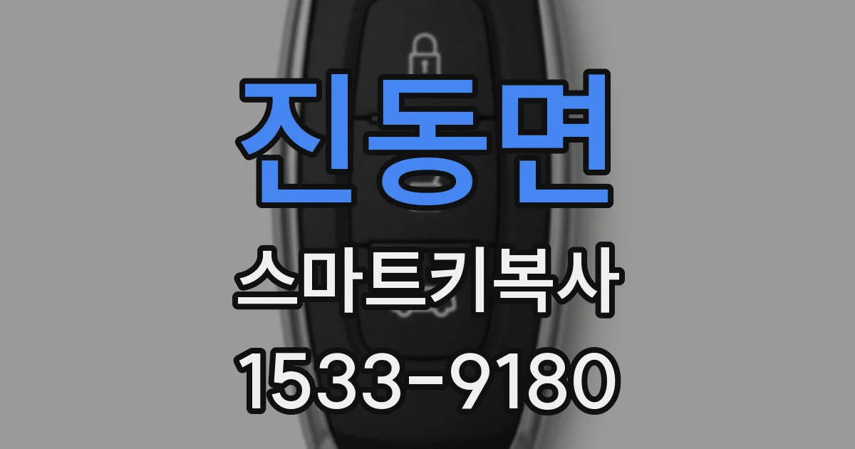 진동면 스마트키복사