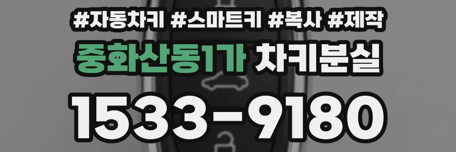 중화산동1가 차키분실