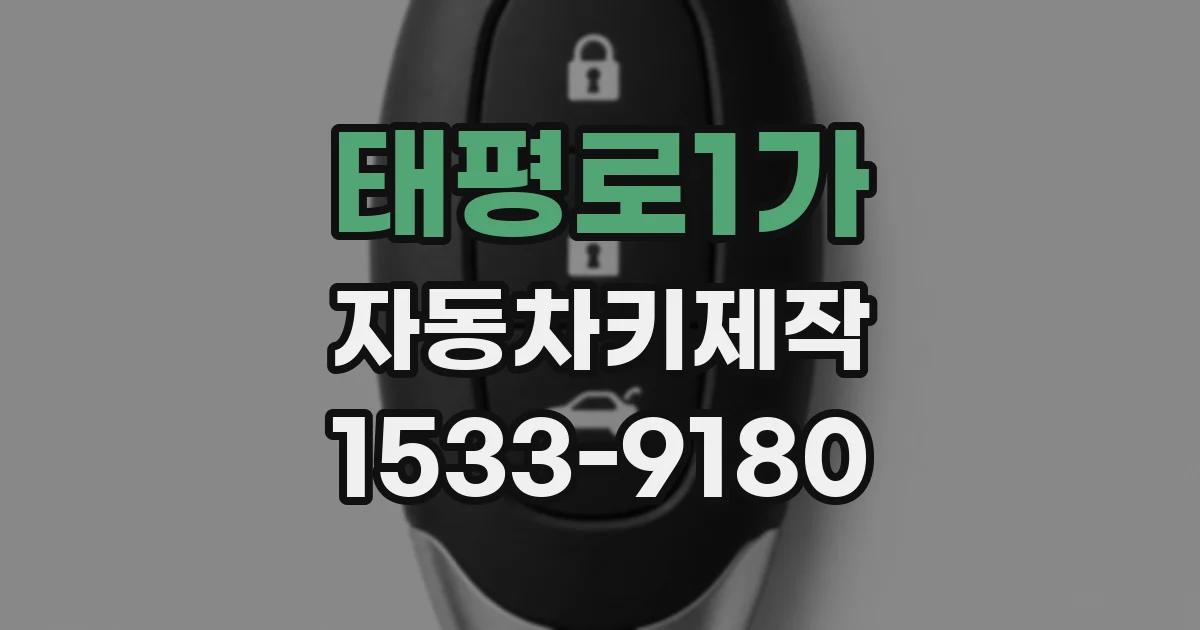 태평로1가 자동차키제작