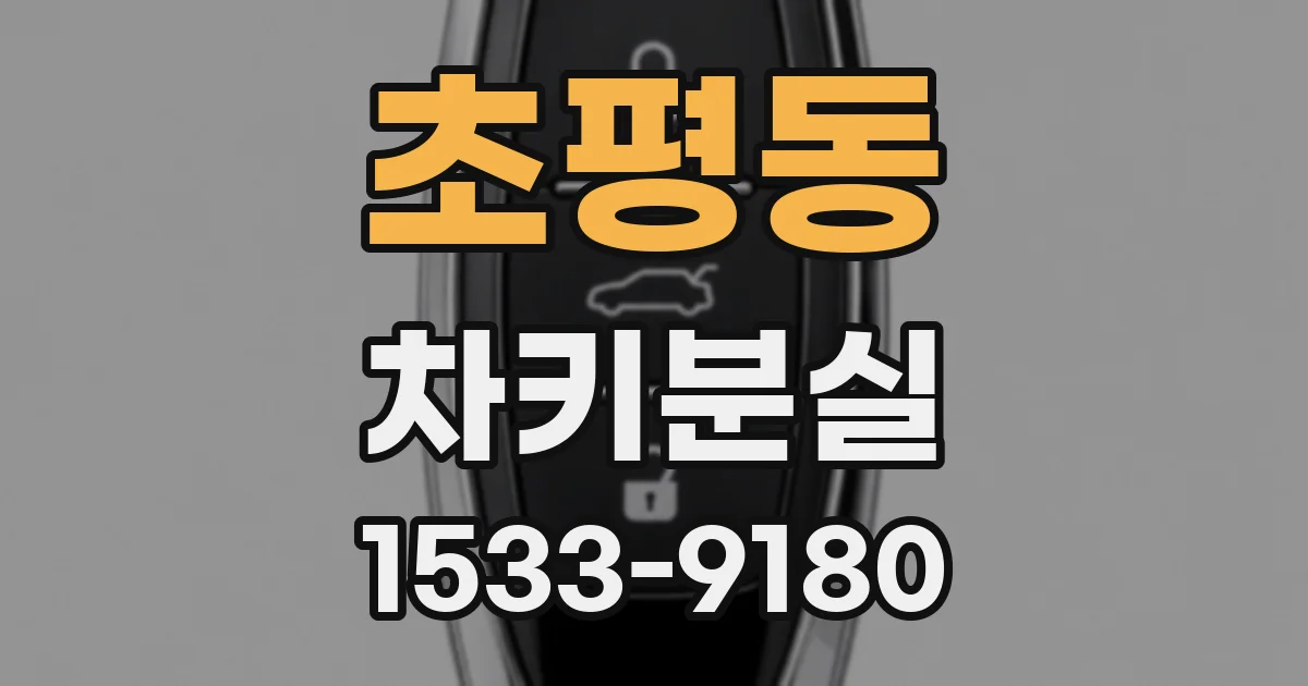 초평동 차키분실