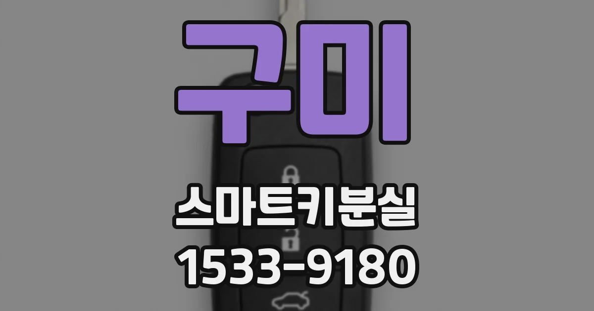 구미 스마트키분실