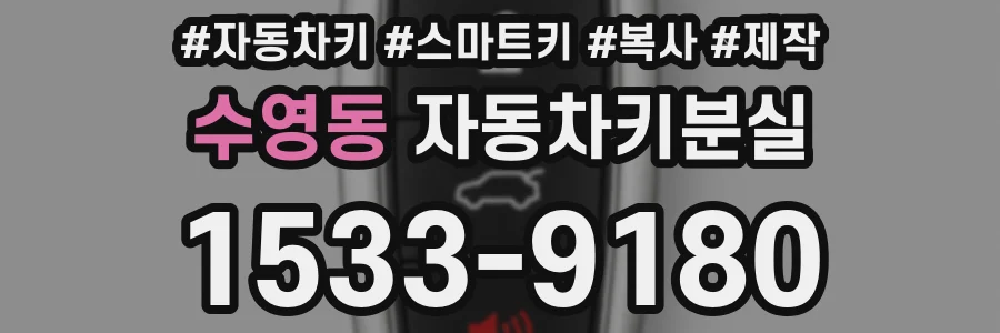 수영동 자동차키분실