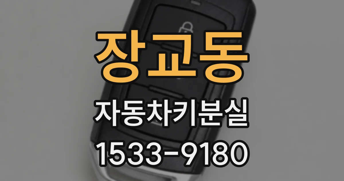 장교동 자동차키분실