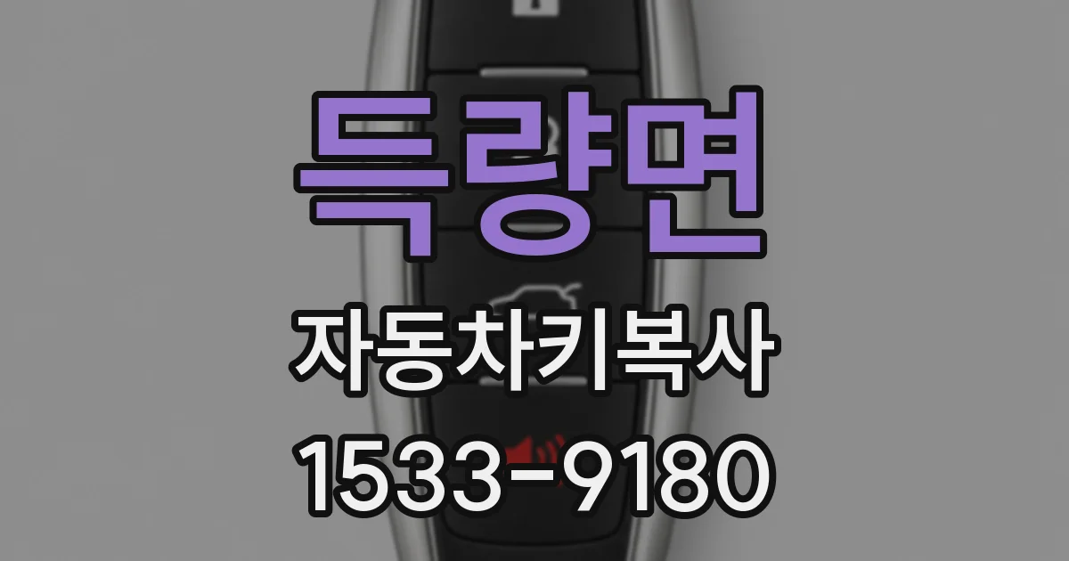 득량면 자동차키복사
