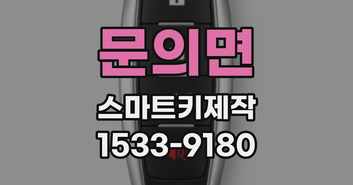 문의면 스마트키제작