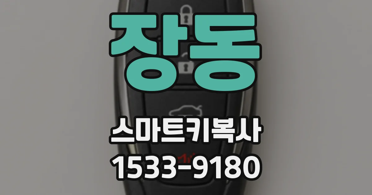 장동 스마트키복사