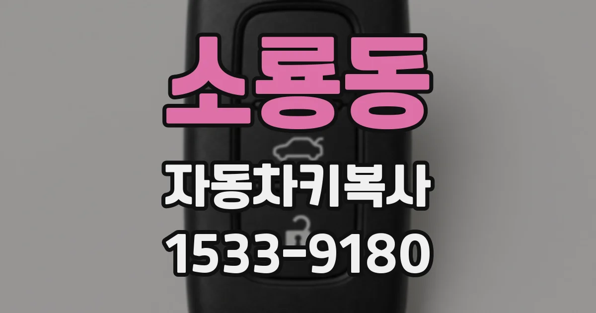소룡동 자동차키복사