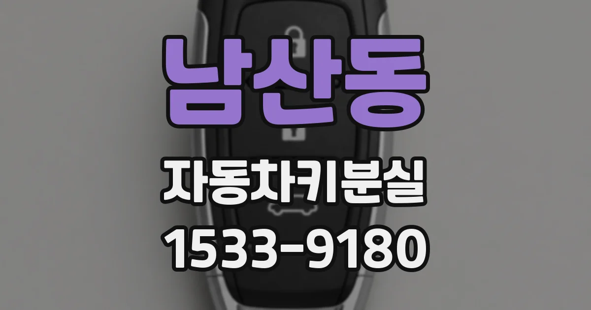 남산동 자동차키분실