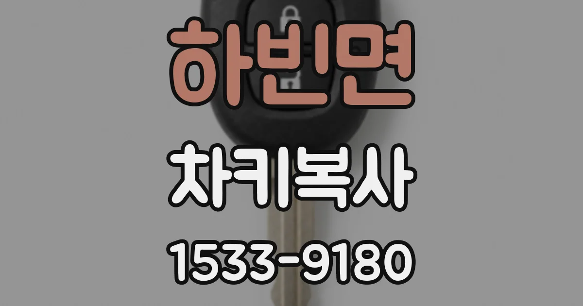 하빈면 차키복사
