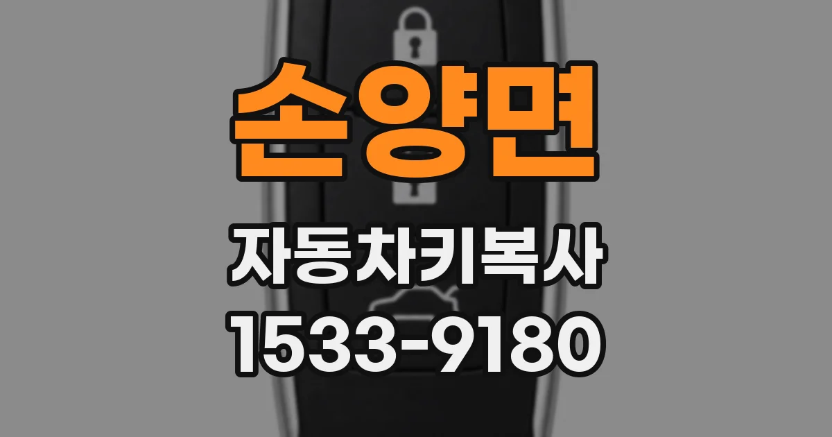 손양면 자동차키복사