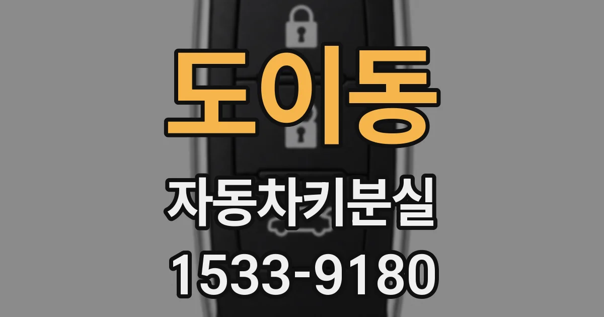 도이동 자동차키분실