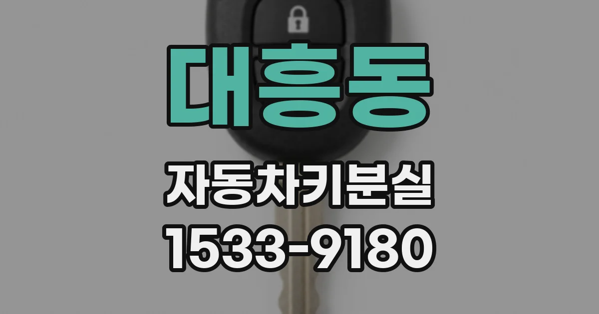 대흥동 자동차키분실