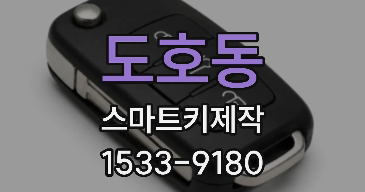 도호동 스마트키제작