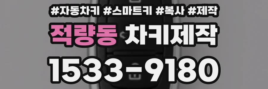 적량동 차키제작