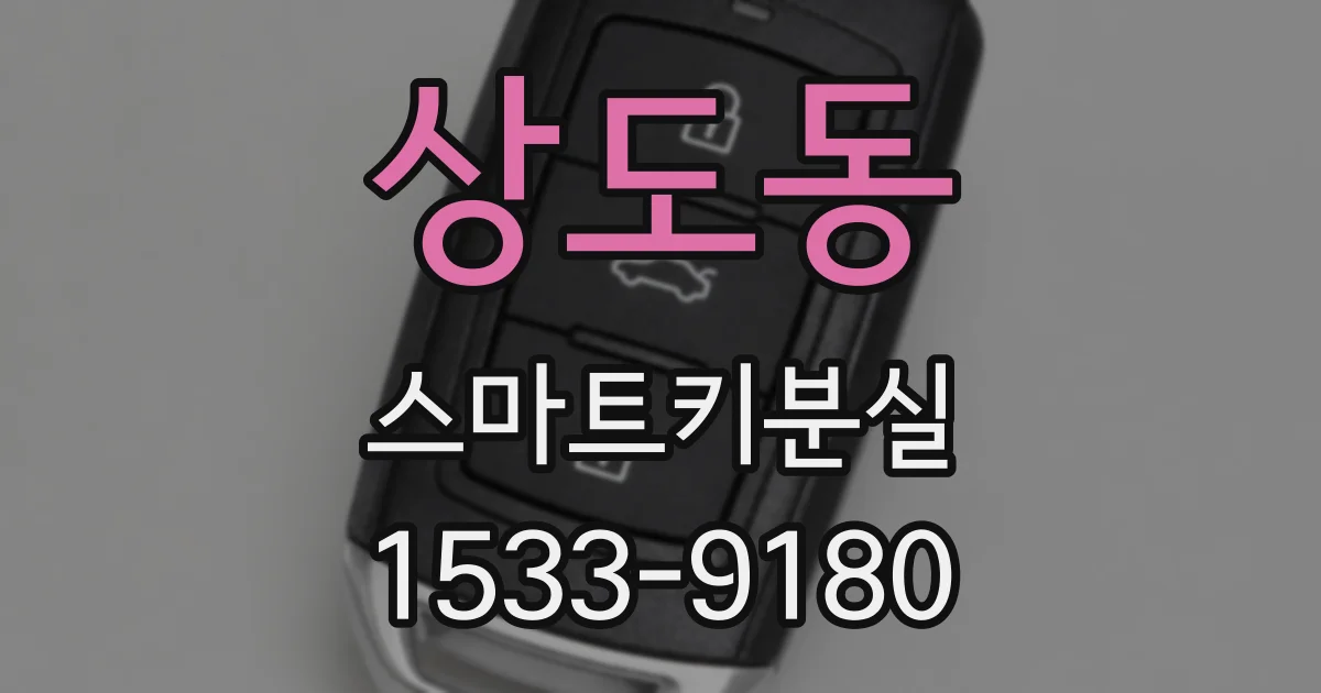 상도동 스마트키분실