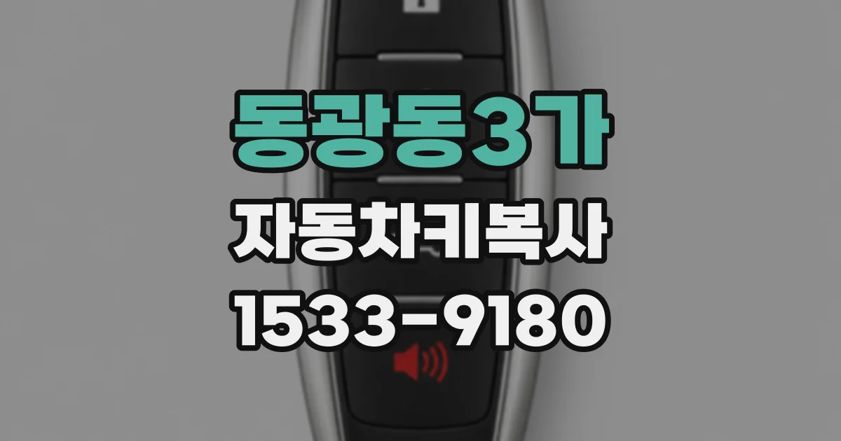 동광동3가 자동차키복사