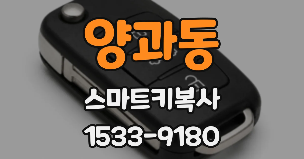 양과동 스마트키복사
