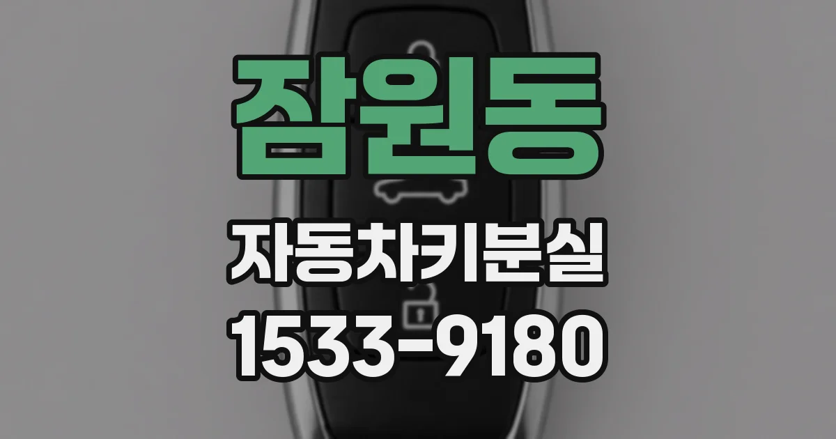 잠원동 자동차키분실