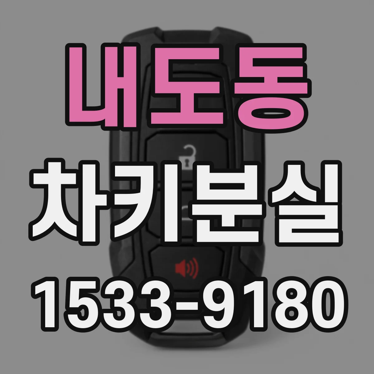 내도동 차키분실