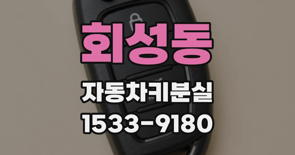 회성동 자동차키분실