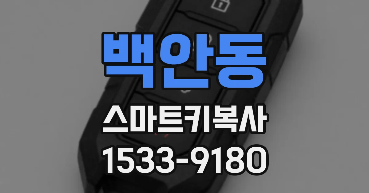 백안동 스마트키복사