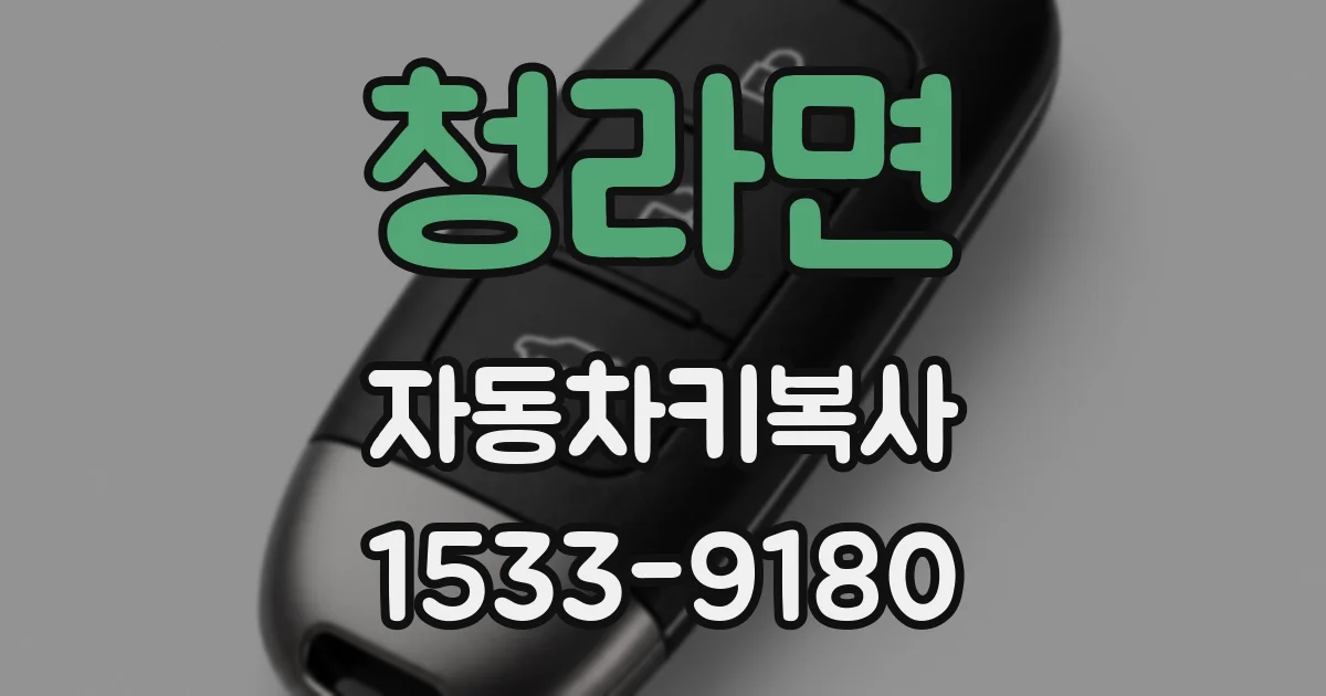 청라면 자동차키복사