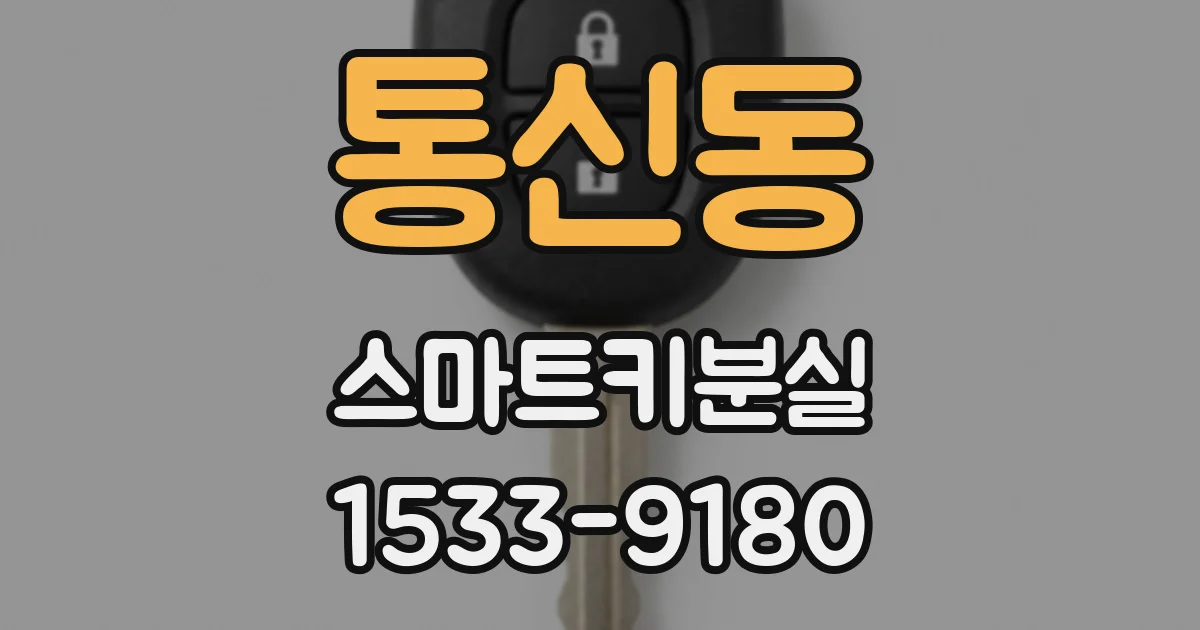 통신동 스마트키분실