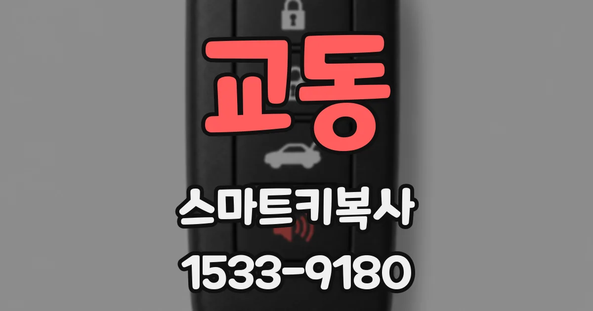 교동 스마트키복사
