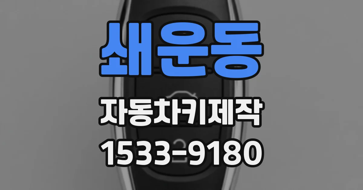 쇄운동 자동차키제작
