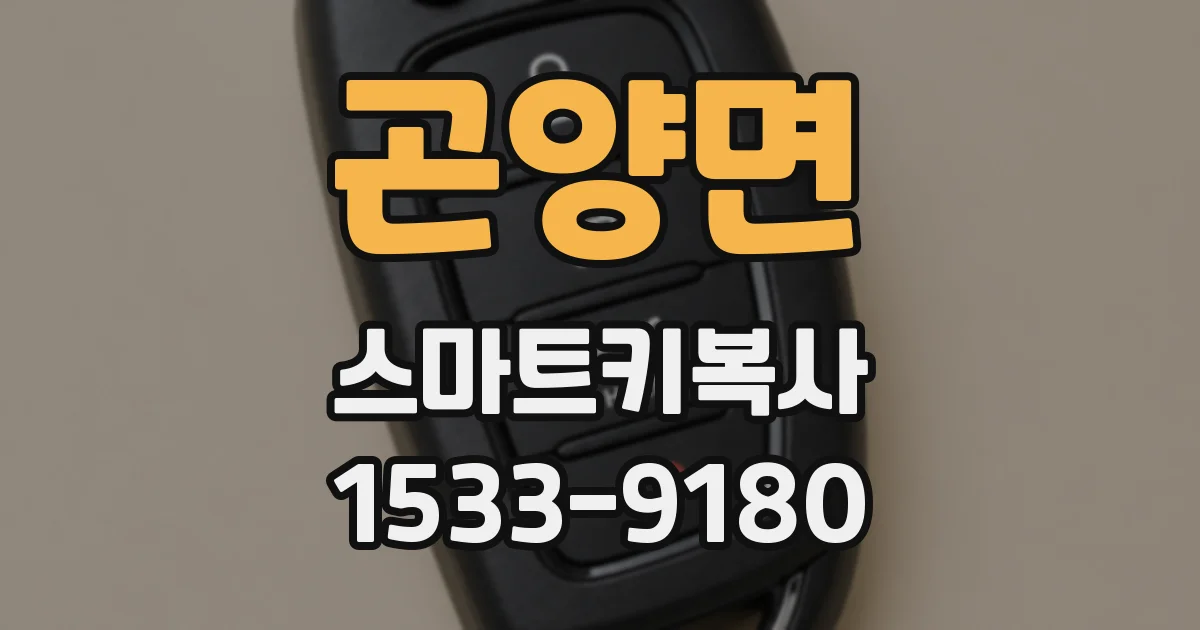 곤양면 스마트키복사