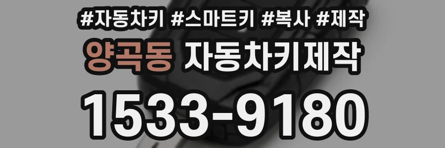 양곡동 자동차키제작