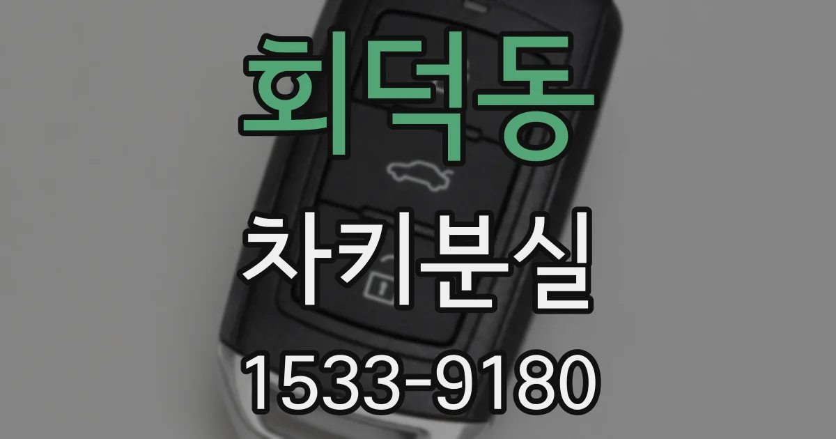 회덕동 차키분실