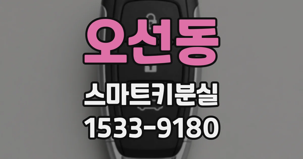 오선동 스마트키분실
