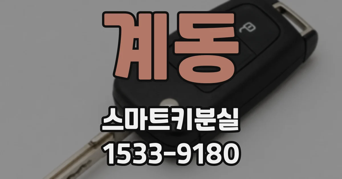 계동 스마트키분실