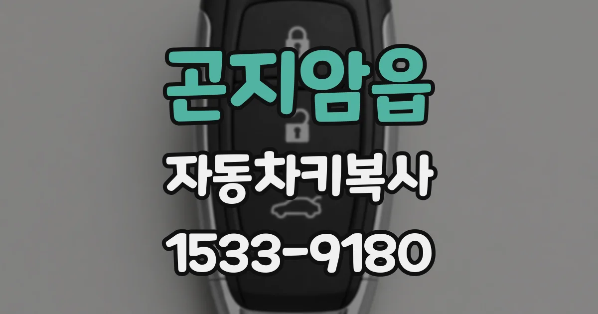 곤지암읍 자동차키복사