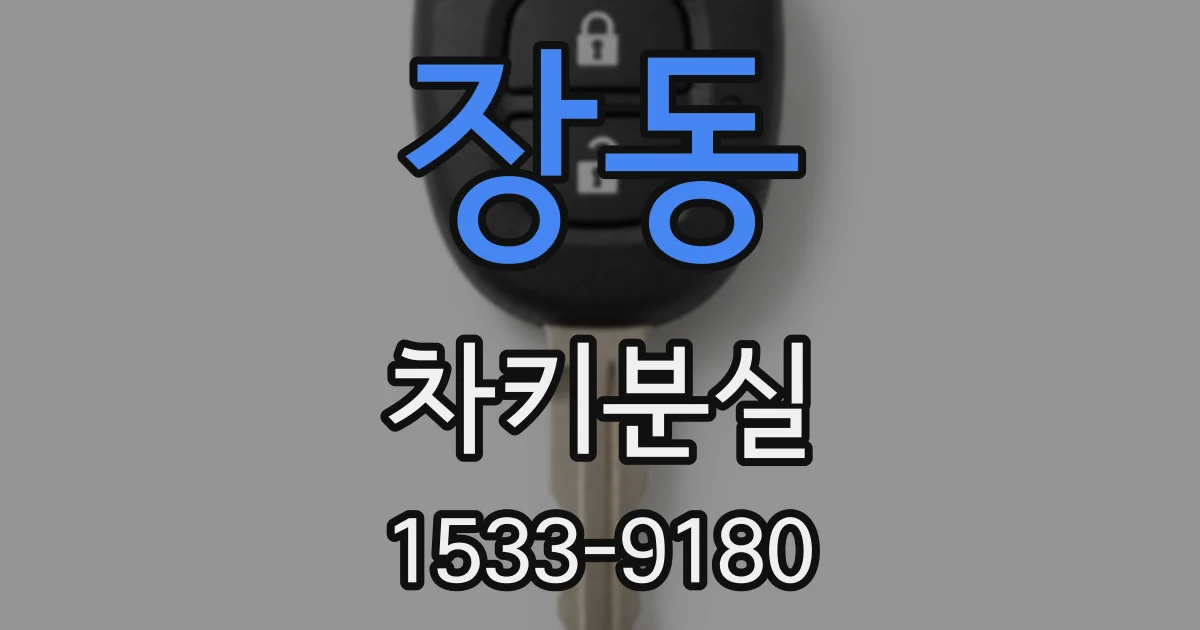 장동 차키분실