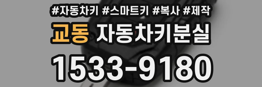 교동 자동차키분실