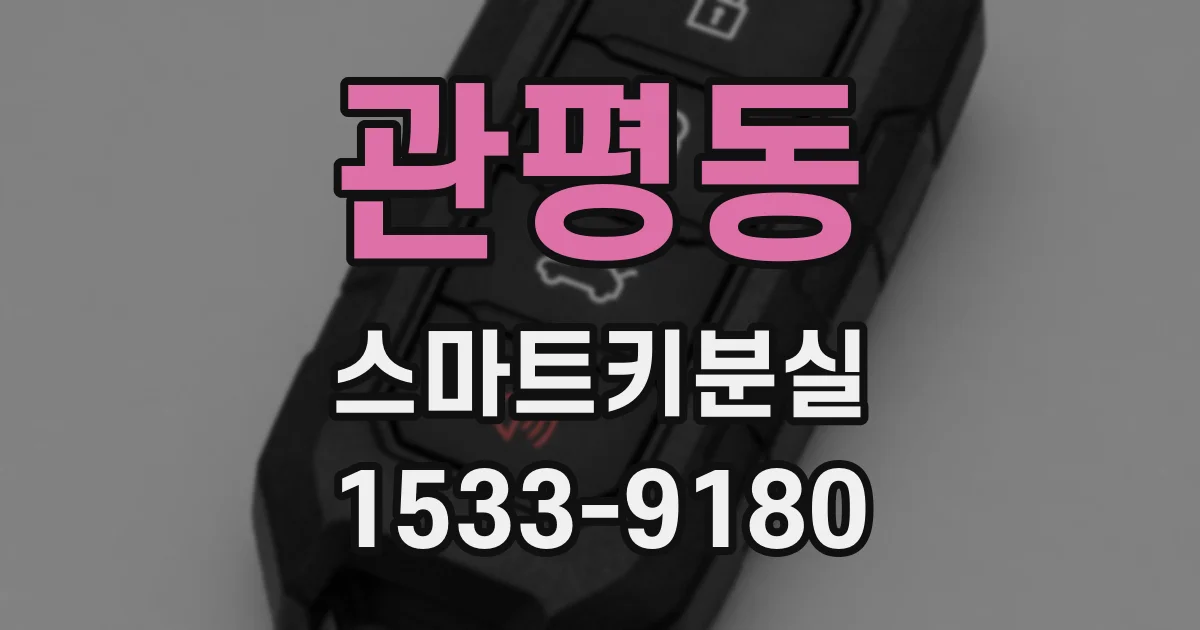 관평동 스마트키분실