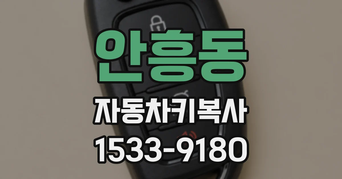 안흥동 자동차키복사