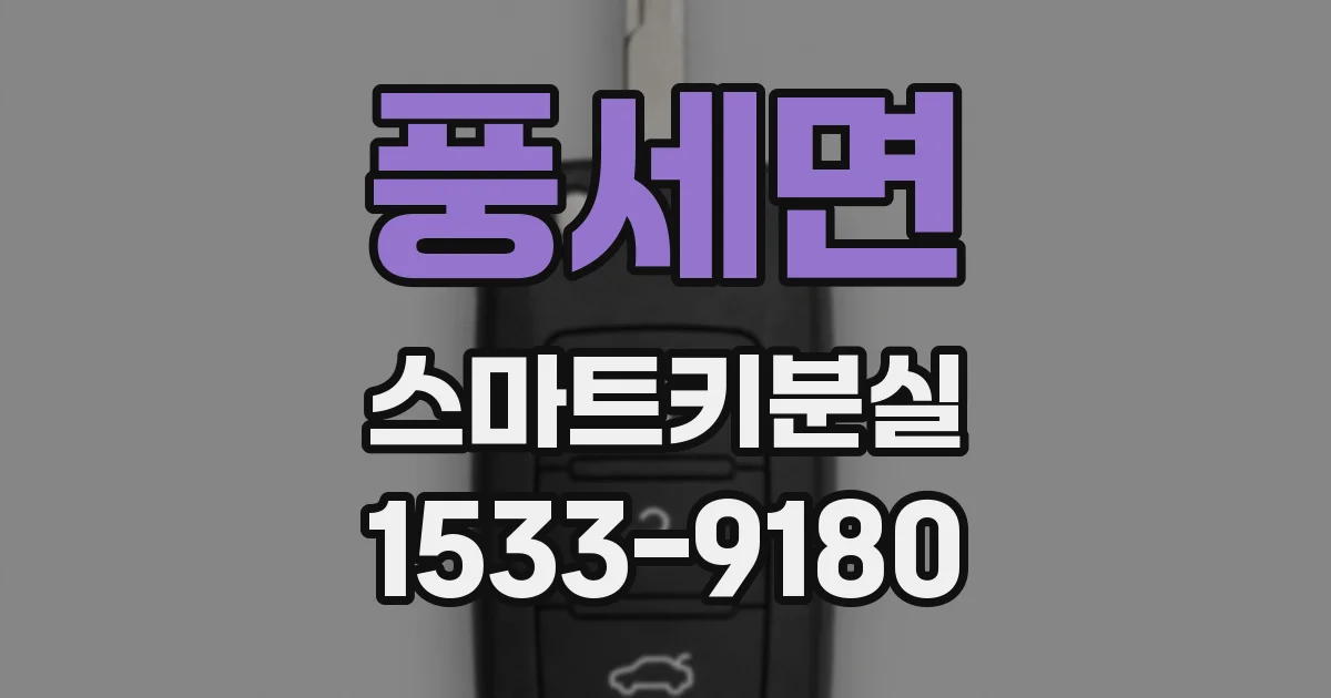 풍세면 스마트키분실