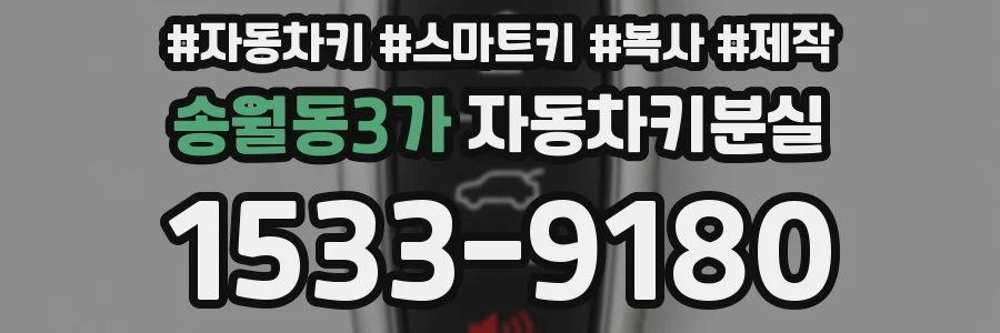 송월동3가 자동차키분실