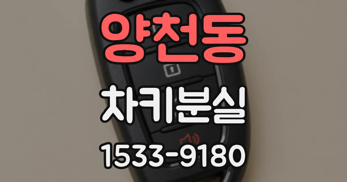 양천동 차키분실