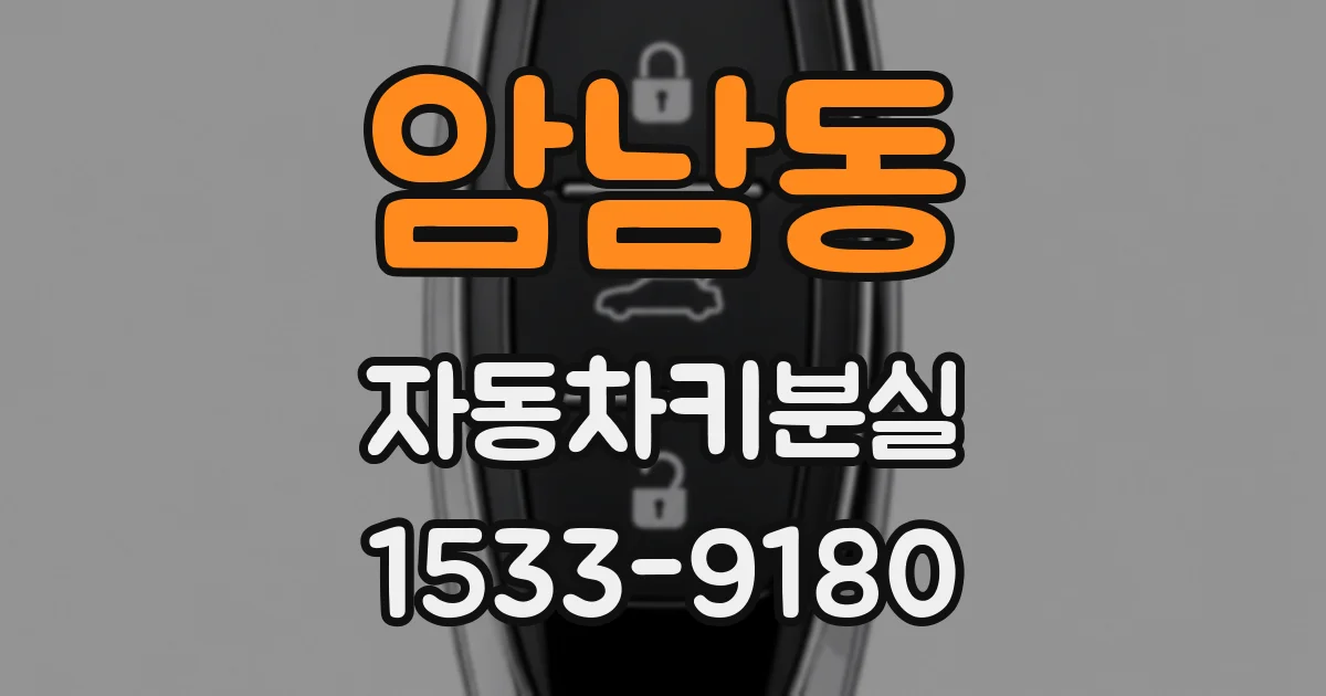암남동 자동차키분실