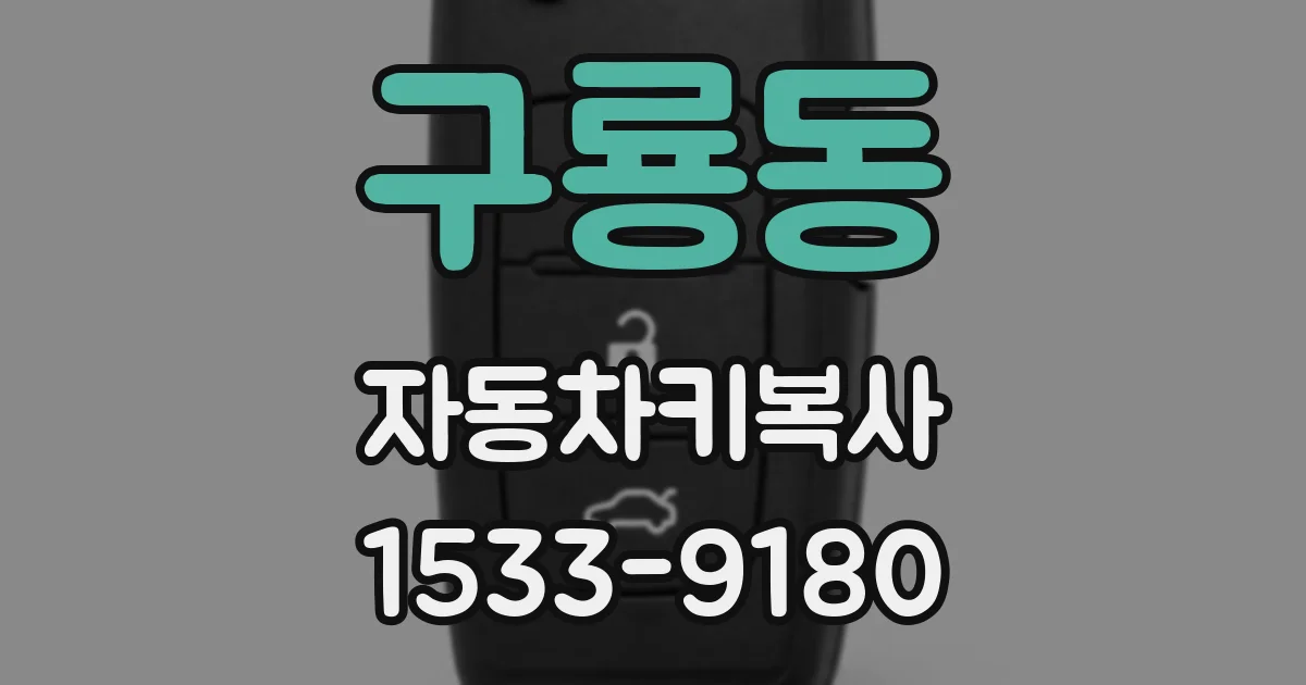 구룡동 자동차키복사