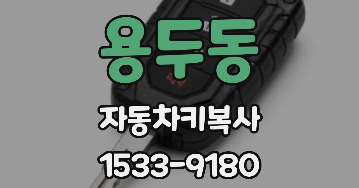 용두동 자동차키복사
