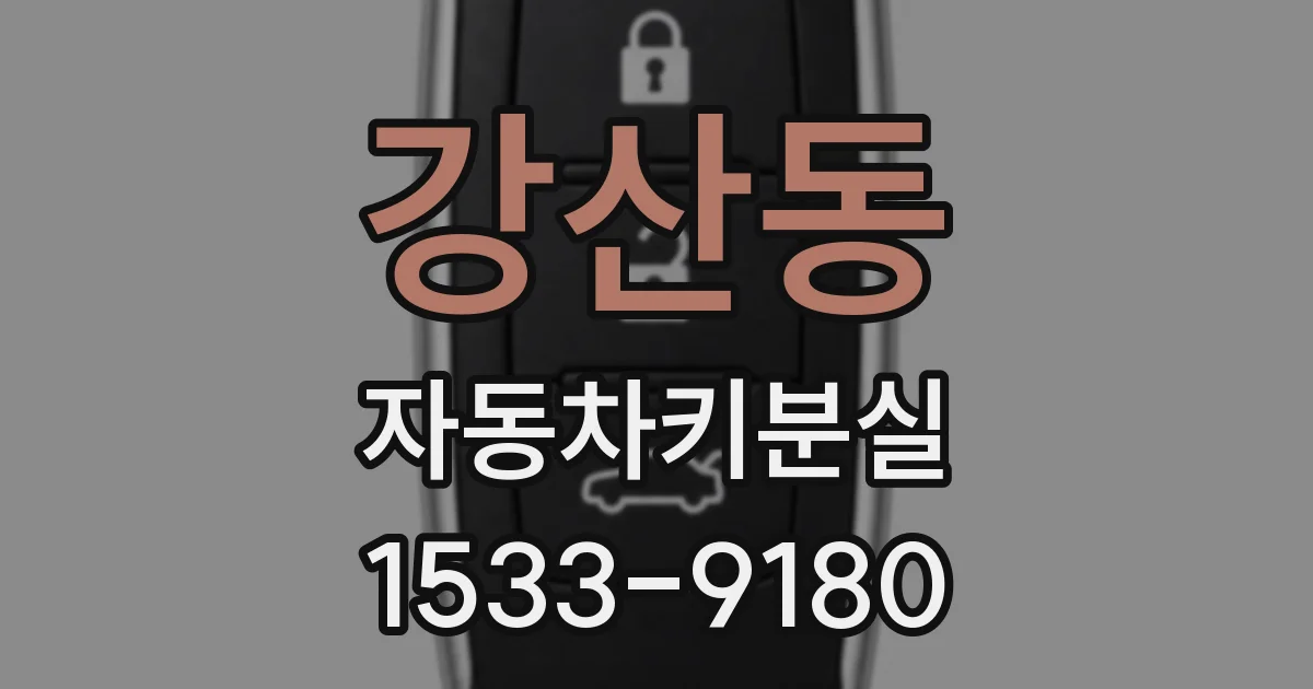 강산동 자동차키분실